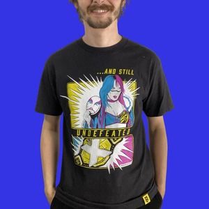 Contemporary 2017 WWE Asuka front and back nxt grapbic print t shirt